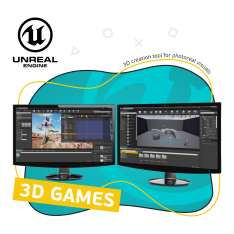 Unreal Engine 4. Игровой движок - КИБЕРшкола программирования для детей, компьютерные курсы для школьников, начинающих и подростков - KIBERone г. Пенза