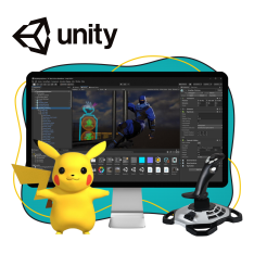 Мир игр на Unity 2D на популярном движке + AI-помощники - КИБЕРшкола программирования для детей, компьютерные курсы для школьников, начинающих и подростков - KIBERone г. Пенза