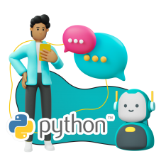 Умный чат-бот на Python - КИБЕРшкола программирования для детей, компьютерные курсы для школьников, начинающих и подростков - KIBERone г. Пенза