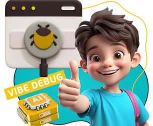 Тестирование & Vibe Debug. Охотники за багами - КИБЕРшкола программирования для детей, компьютерные курсы для школьников, начинающих и подростков - KIBERone г. Пенза